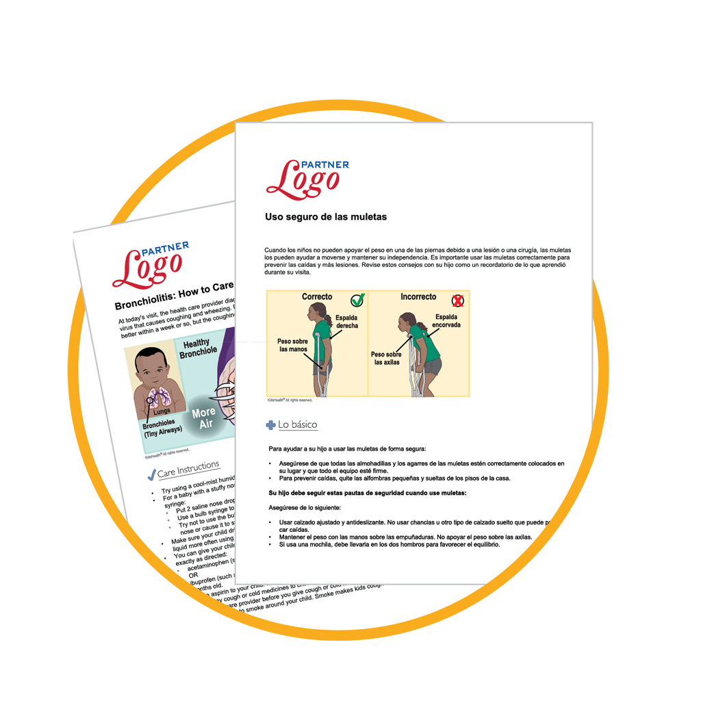 Icon for the KidsHealth Care Instructions Library